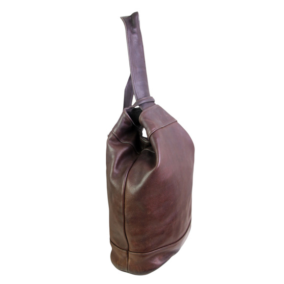 SVEN MADE IN USA BROWN GENUINE LEATHER BACKPACK SHOULDER BAG HANDBAG BOHO PURSE - Picture 2 of 11